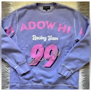 Shadow Hill Printed Cotton Jersey Sweatshirt (Grape)
